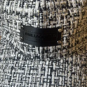 Karl Lagerfeld Monochrome Tweed Cap thumbnail 2