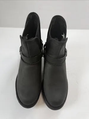 UGG Black Women's Ankle Booties with Harness Detail thumbnail 4