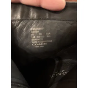Coach Justina‎ Bootie Black Leather Moto Ankle Boots 9.5B 3.5" Heel Studded Sole thumbnail 5