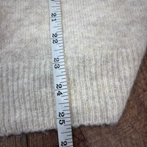 American Eagle Outfitters Whoa So Soft Sweater Womens Medium Beige Ballet-Neck thumbnail 5