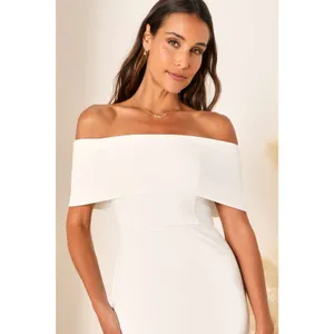Lulus Exceptional Romance White Off-the-Shoulder Mermaid Dress Bridal Large thumbnail 8