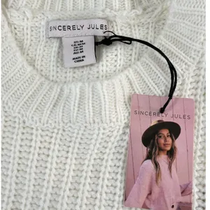 Sincerely Jules Colorblock Chunky Knit Sweater Oversized Drop‎ Shoulder Med NWT thumbnail 3