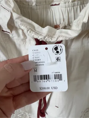 Free People Rockaway Craft Pant in Tofu Ivory Cream NWT thumbnail 7