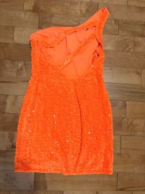 Mango/Orange Hoco dress Orange thumbnail 2