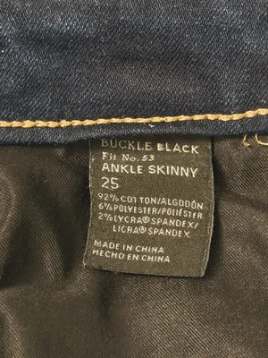 Buckle Black Indigo Wash Distressed Jeans  thumbnail 6