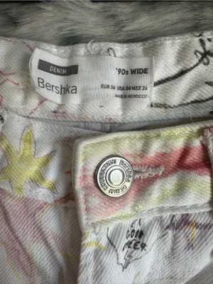 591. Bershka 90s wide denim sz 4 Euc thumbnail 3