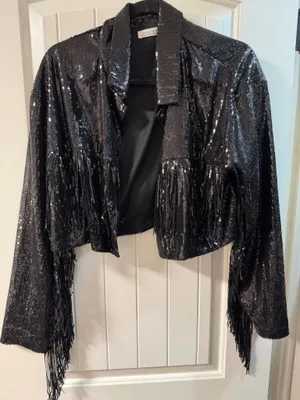 12th Tribe Sequin Fringe Jacket thumbnail 2