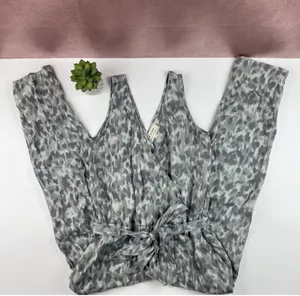 Anthropologie Cloth & Stone sleeveless animal print jumpsuit Sz M thumbnail 5