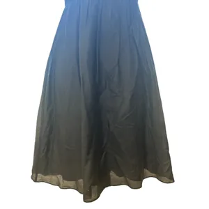 White House Black Market Silk Blend Ruffle V Neck Midi A line Sundress Dress 00 thumbnail 4