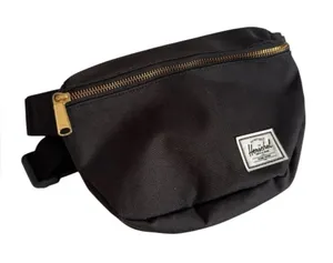 Herschel Supply Company Black Belt Bag with Gold Zipper NWOT thumbnail 1
