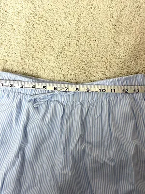 Daisy Street Women's Light Blue Striped Wide-Leg Trousers thumbnail 5