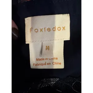 Foxiedox Dress Women Medium Blue Silver Lace‎ Bravo Zulu Midi Party Cocktail thumbnail 11