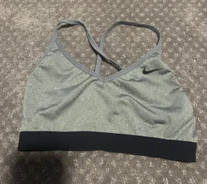 Nike Sports Bra Gray thumbnail 1