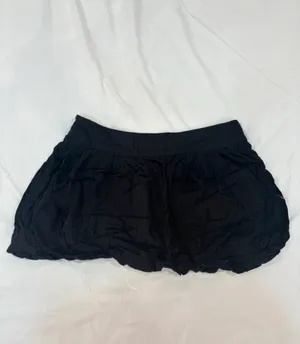 Stradivarius New Collection Black Rhinestone Mini Skirt Size 36 thumbnail 2