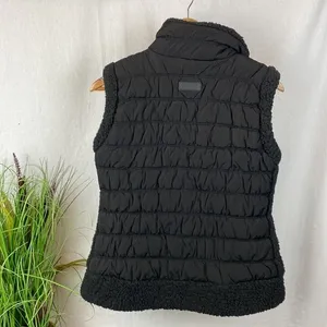 Calvin Klein Black Sleeveless Quilted Zip Up Vest L thumbnail 3