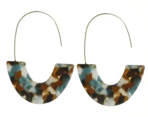 Acrylic Hoop Earrings Minimalist Leisure Style‎ Resin Jewelry thumbnail 1