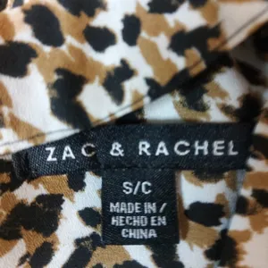 Zac & Rachel V-Neck Animal Print Sleeveless Blouse S Mobwife Dopamine Corporate thumbnail 12