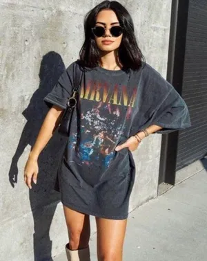 Nirvana Oversized T-shirt Sz O/S thumbnail 1