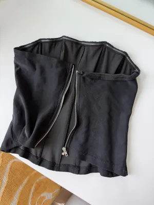 Amazon Black Boned Strapless Tube Top thumbnail 2