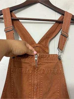 Abercrombie & Fitch Utility Overalls Brown Wide Leg Size S thumbnail 7