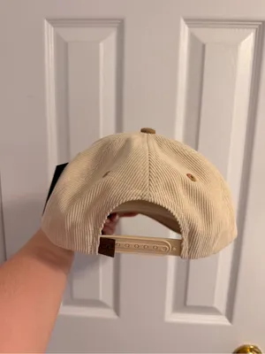 NWT EXPENSIVE & DIFFICULT Two-Tone Corduroy Trucker Hat- Beige & Brown thumbnail 4