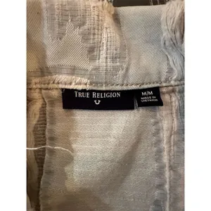 True Religion Women's Distressed Denim Jacket Blue Size M Casual Button Front thumbnail 7