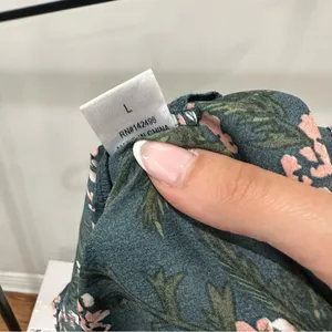 Floral Green Slip Dress Size L thumbnail 3