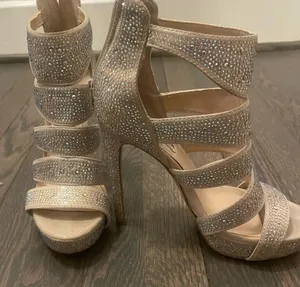 Steve Madden spycee champagne stilettos thumbnail 1