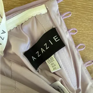 Azazie Mazi Dress Ruffled Sweetheart Neck Christabelle Size US 00 Lilac thumbnail 3