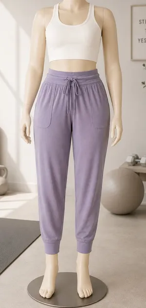 Fabletics MAJ Tricot Pocket Jogger Pants XL Lavender NWT thumbnail 1