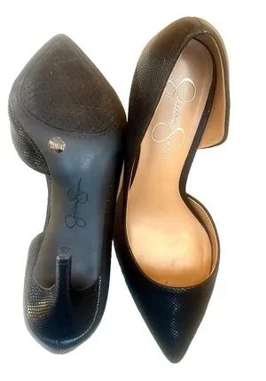 New JESSICA SIMPSON Prizma D'Orsay Black Heels Pumps US 10 thumbnail 4