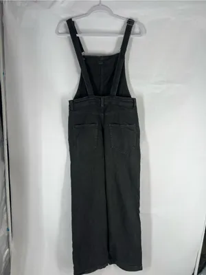 Aerie Baggy Y2K Overalls Smoked Gray Black Denim Size S thumbnail 7