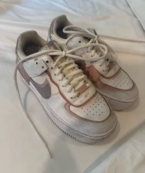 Nike Air Force 1 white purple and pink thumbnail 1