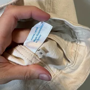 Marine Layer Women's Cream Denim Jean Jacket Embroidered Shoulder White Medium thumbnail 7