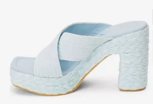 Beach By Matisse Caravan Baby Blue Platform Sandals thumbnail 2