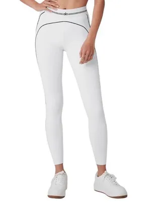 Alo Airbrush High-Waist Heart Throb Legging White/Black XS thumbnail 1