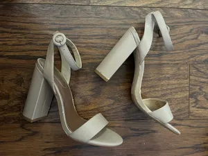 Mix No. 6 Nude Block Heel Ankle-Strap Sandals thumbnail 1