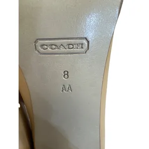 Nina Coach Malorie womens Vintage Tan Leather Square heels pumps size 8AA KU8092 thumbnail 8