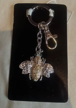Gorgeous bee keychain Silver thumbnail 1