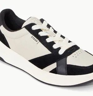 Staud x Keds The Court Sneakers in Black/Cream VGUC thumbnail 1