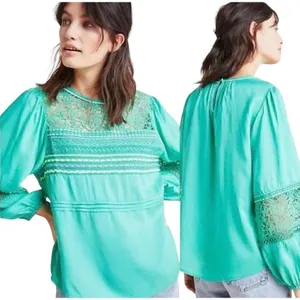 Anthropologie Blink London Sunshine Peasant Top Blouse Size Medium thumbnail 2