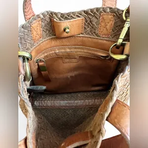 Madewell The Small Transport Crossbody: Woven Leather Edition thumbnail 5