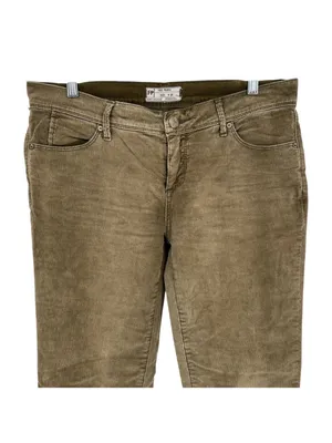 Free People Corduroy Pants Olive Green Size 28 Grunge Utilitarian Earthcore thumbnail 2