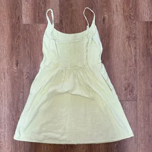 Old Navy Womens‎ Lime Green Linen Blend Smocked Back Mini Dress with Pockets L thumbnail 6