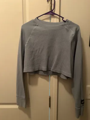 Daily Drills Long Sleeve Cropped Waffle thumbnail 2