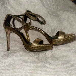 Antonio Melanie heels. Gold Antonio Melanie heels size 5 Worn once for a wedding thumbnail 2