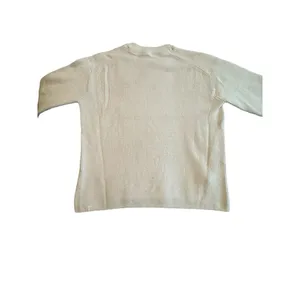 Lululemon Women Merino Wool-Blend Ribbed Crewneck Sweater Size 8 White Opal R1-2 thumbnail 2