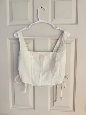 Altard state white denim set thumbnail 3