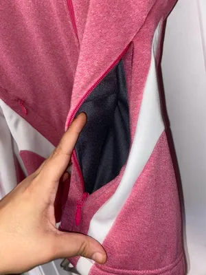 The North Face Pink White Colorblock Full Zip Fleece Jacket L thumbnail 9