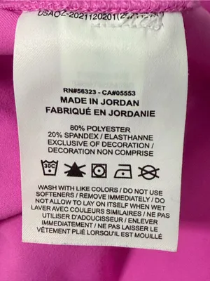 Nike One Pink Fitted Women's Dri-FIT Cropped Tank Top Small thumbnail 8
